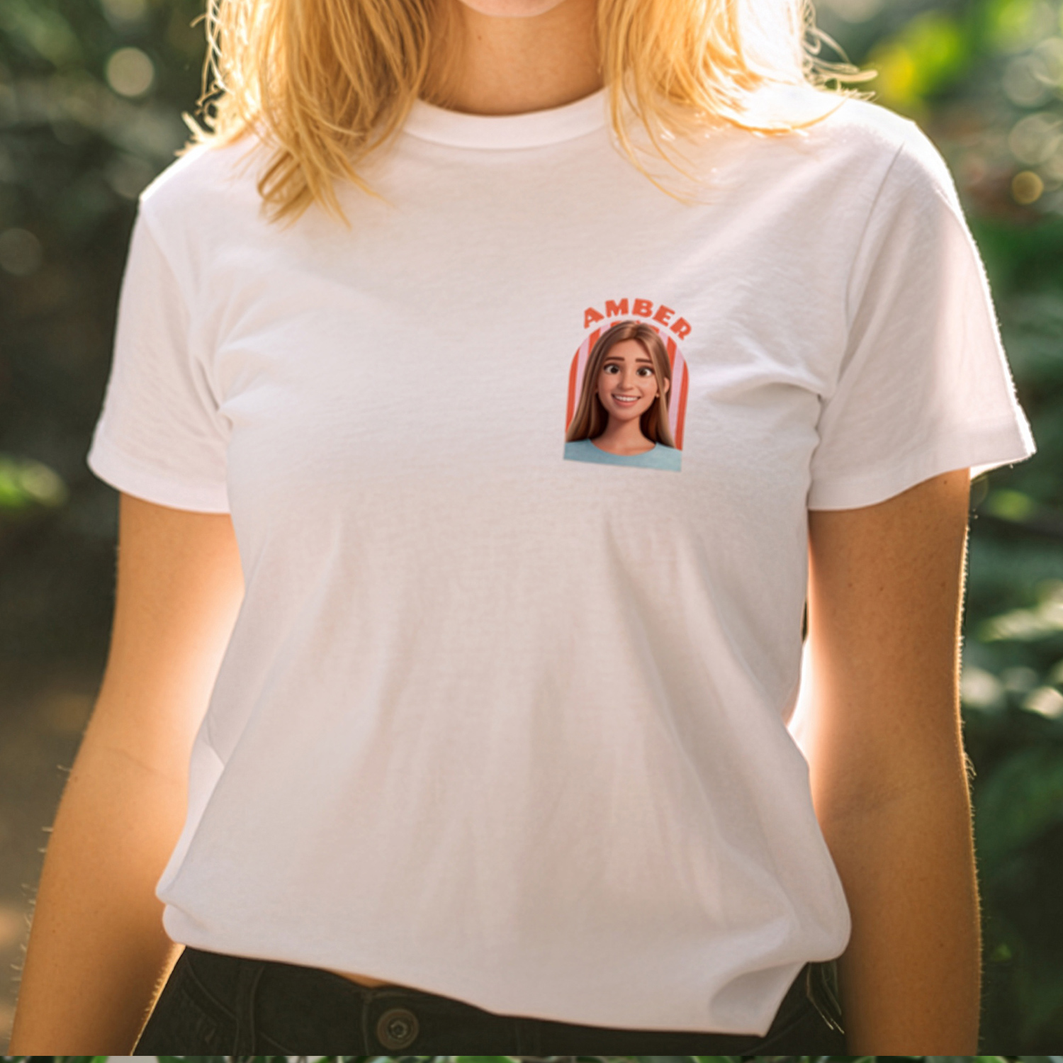 Unisex T-Shirt mit KI-Bild – Vorderseite