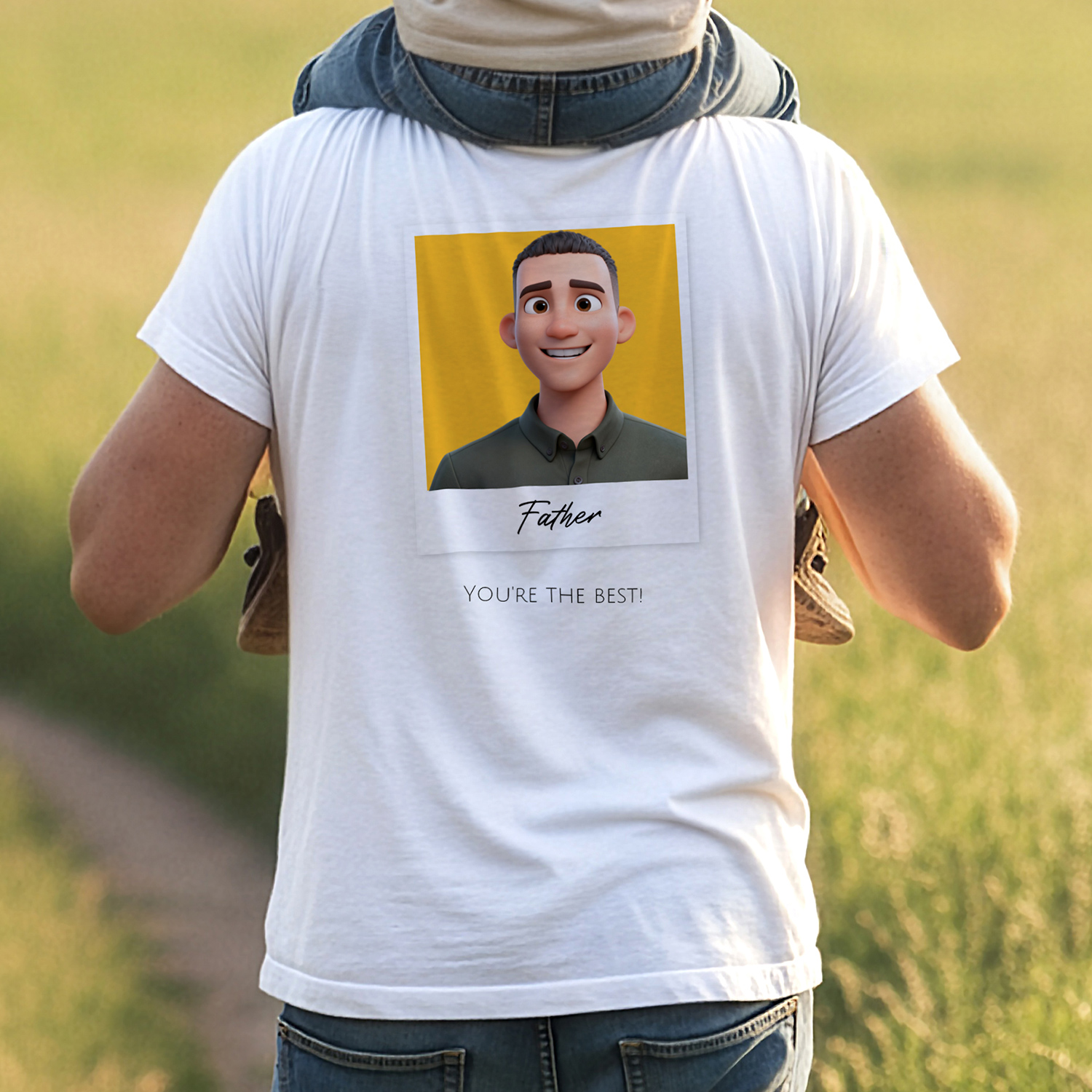 Unisex T-Shirt mit KI-Bild – Rückseite