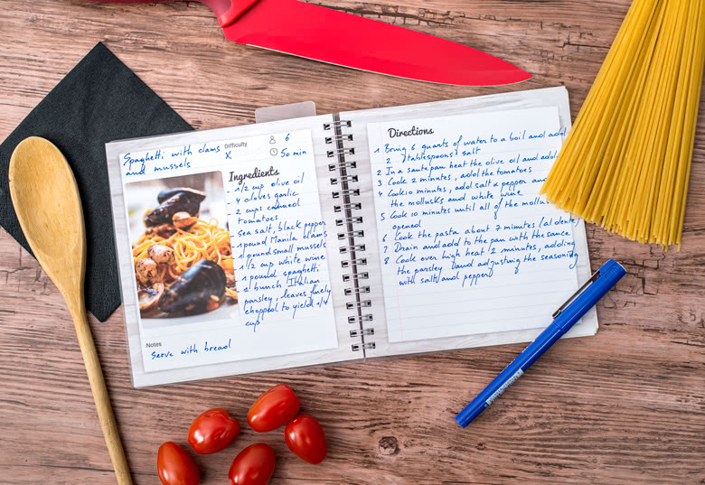 Rezeptbuch zum Selbstgestalten und Eintragen