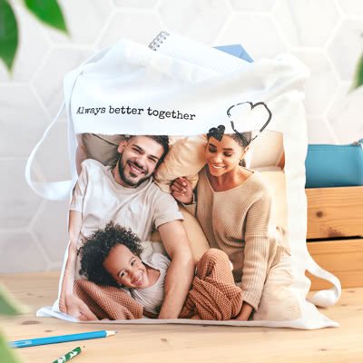 Einkaufstasche mit Foto aus Polyester
