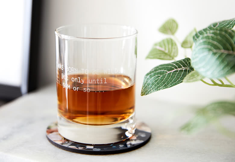 Whiskyglas mit Gravur