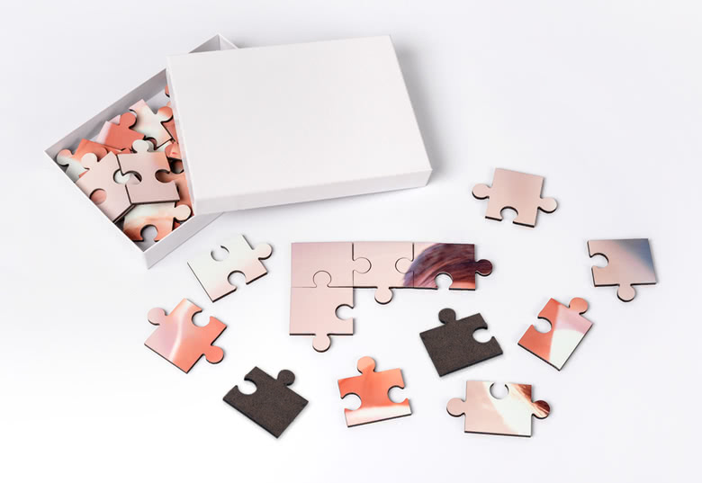 Fotopuzzle mit 30 Teilen aus MDF