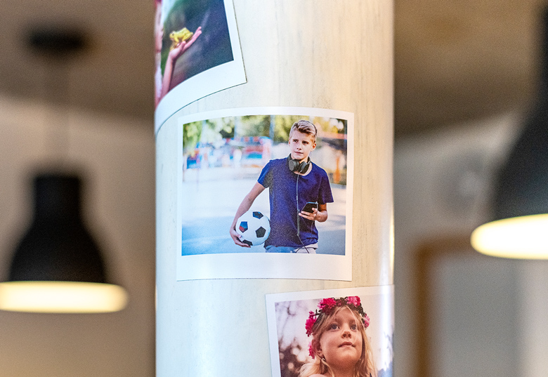 Foto-Magnetsticker Retro Querformat – 8 Stück