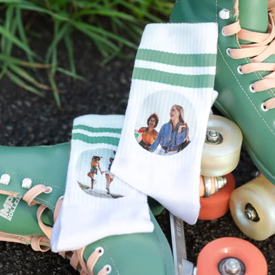 Sportsocken personalisiert – Mintgrün, Gr. 27–41