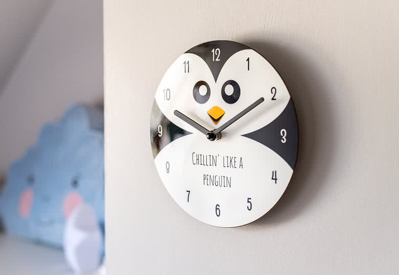 Wanduhr rund klein mit Foto