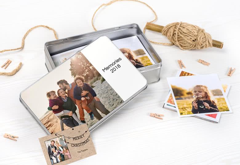 Alubox rechteckig groß mit Foto