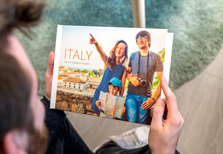 Fotobuch Large Hardcover mit Foto, quer/hoch