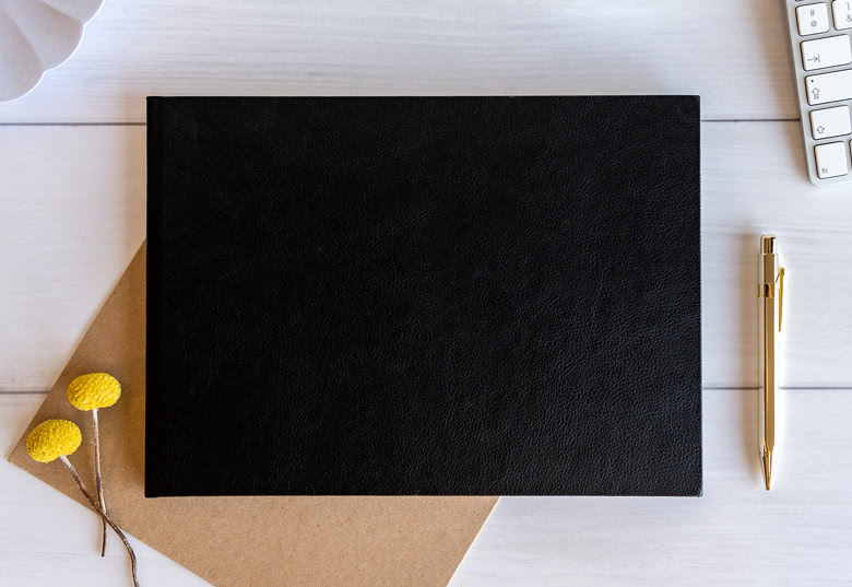 Fotobuch Large Hardcover Lederlook, quer/hoch