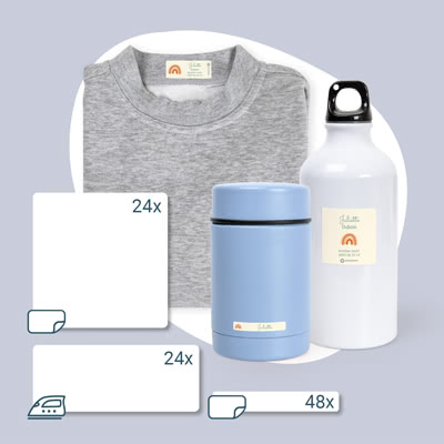 Starter-Set Namensetiketten – 96 Stück
