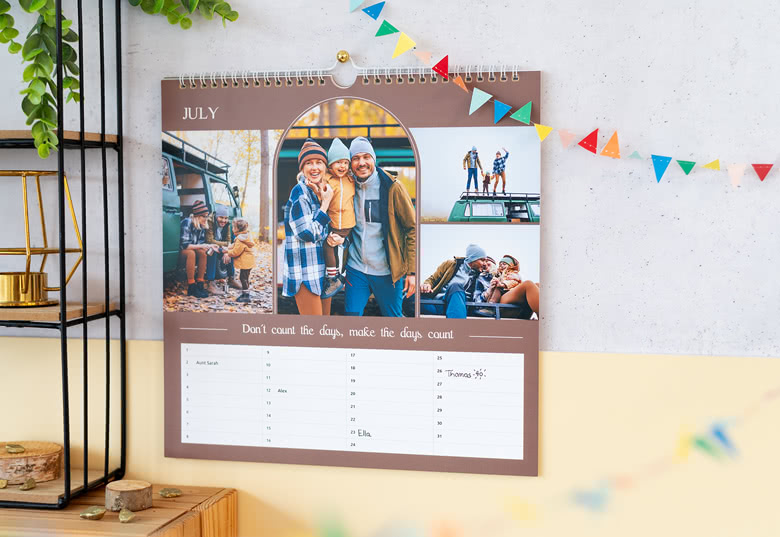 Foto-Geburtstagskalender quadratisch