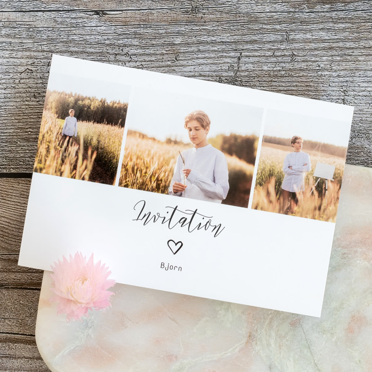 Grußkarte mit Foto – Quer- oder Hochformat