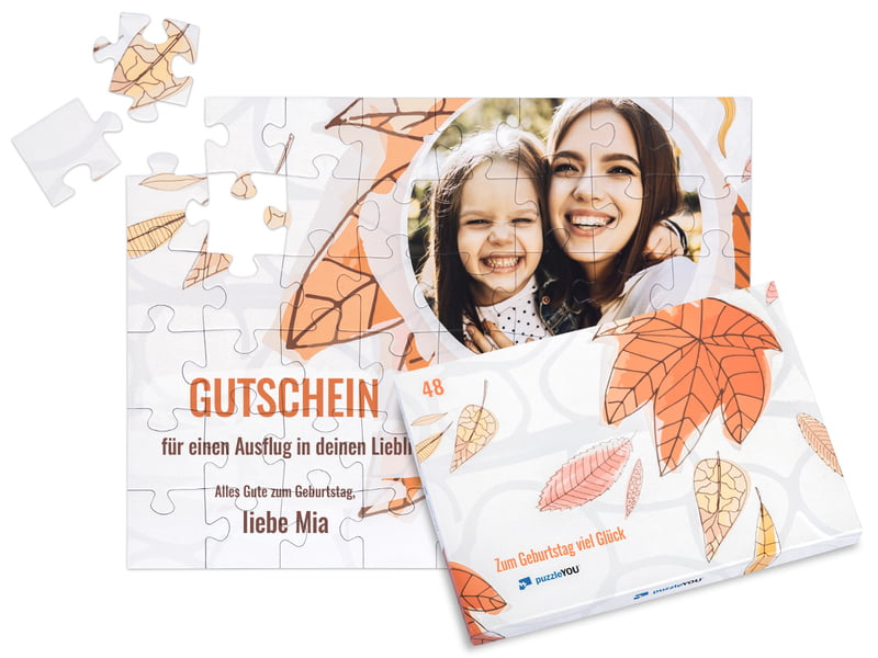 Gutschein-Puzzle mit eigenem Motiv