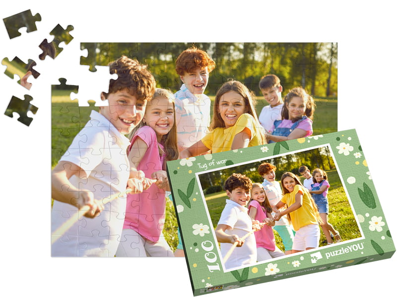 Kinder-Fotopuzzle mit 100 Teilen