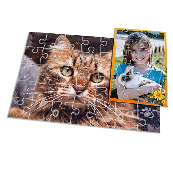Holzpuzzle mit 30 Teilen und Foto