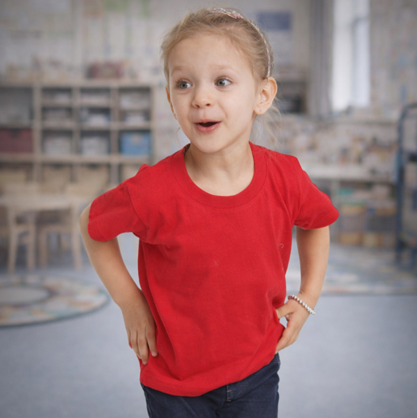 Kinder Organic T-Shirt aus recyceltem Polyester