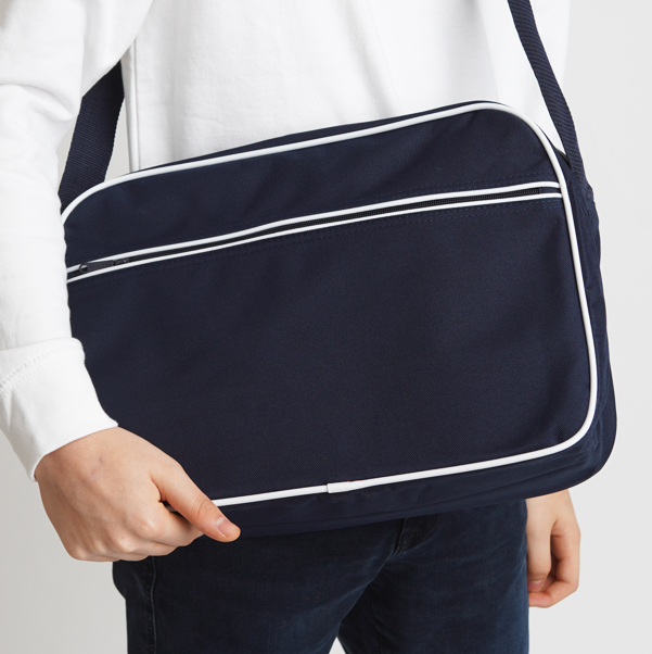 Retro Schultertasche bedrucken