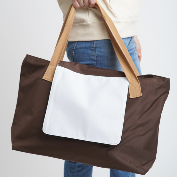 Handtasche aus Nylon mit Druck