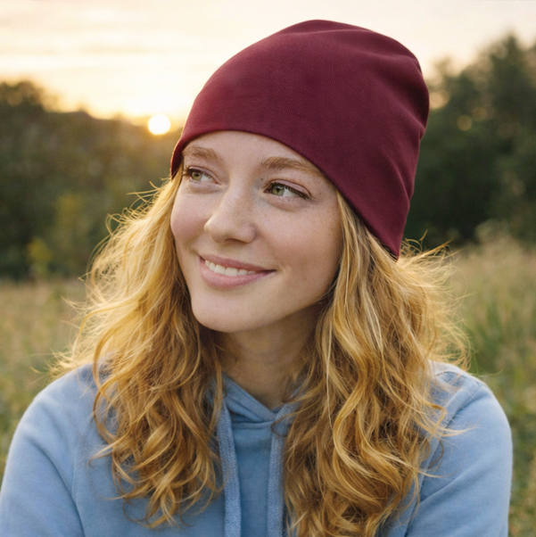 Fairtrade Beanie aus Bio-Baumwolle zum Bedrucken