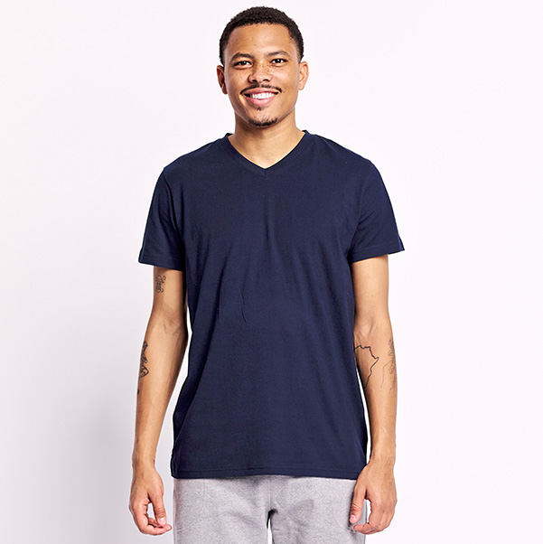 Fairtrade Männer V-Shirt zum Bedrucken