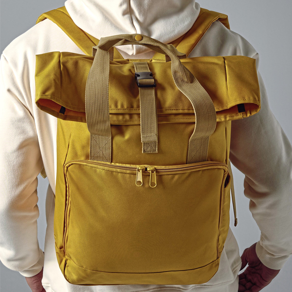 Laptop Rolltop Rucksack bis 15,6 Zoll zum Bedrucken