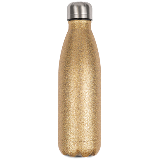 Thermoflasche Glitzer mit Fotodruck, 500 ml