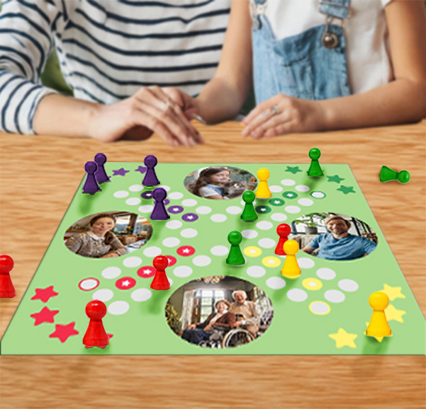 Spielbrett zum Bedrucken (38,5 × 38,5 cm)