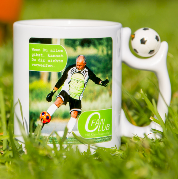 Fan Tasse mit Vereinsmotiv