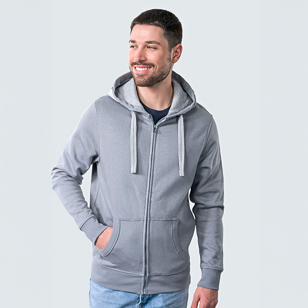 Jacke HRM mit Kapuze bedrucken