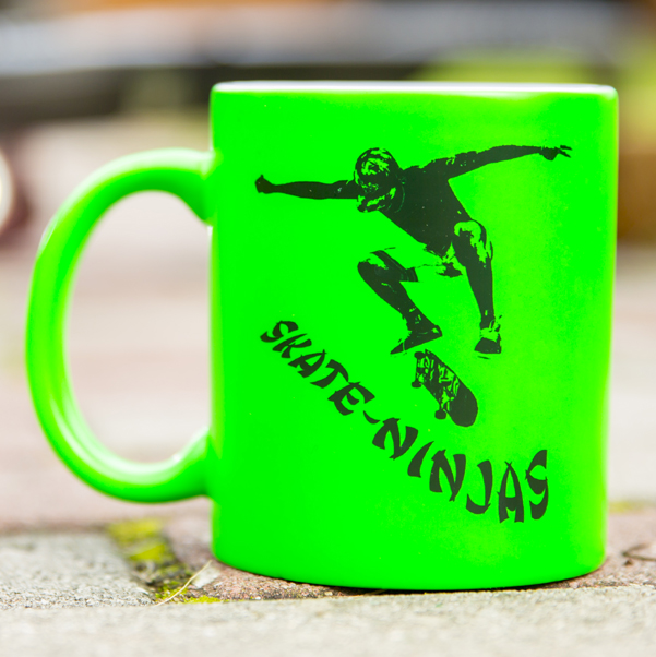 Kaffeetasse Neon aus Keramik bedrucken