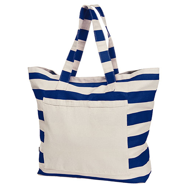 Strandtasche mit Streifen aus Bio-Baumwolle