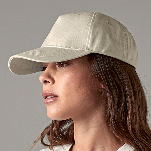 Organic Cotton 5 Panel Cap aus Bio-Baumwolle