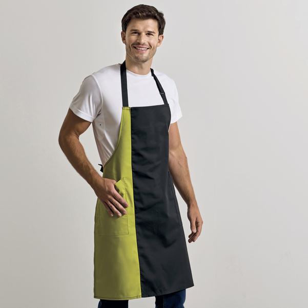 Latzschürze Contrast Bib Apron bedrucken