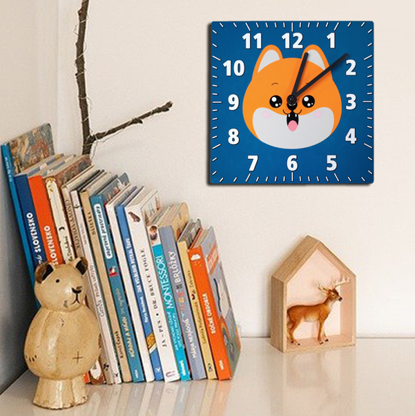 Wanduhr quadratisch mit Fotodruck