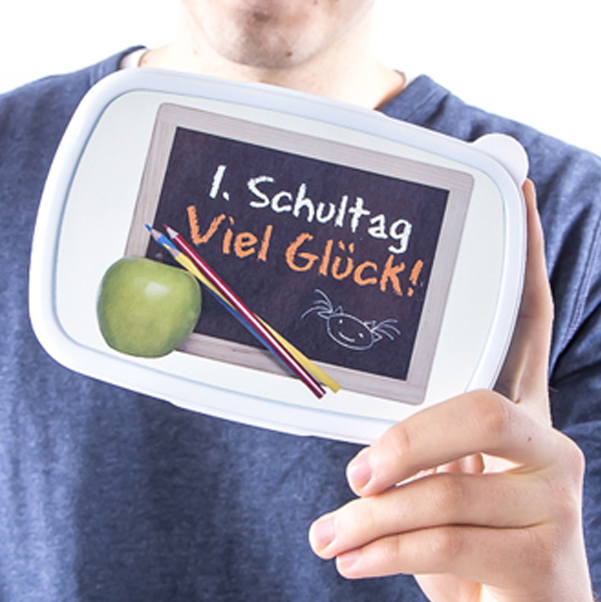Brotdose mit Fotodruck, 12 x 17 x 5,8 cm