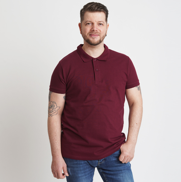 Männer Poloshirt aus Baumwolle zum Bedrucken
