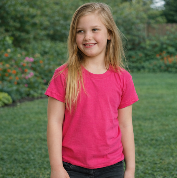 Kinder T-Shirt mit Foto oder Namen bedrucken