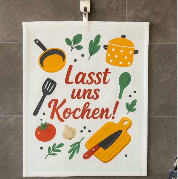Geschirrtuch mit Foto (50 x 70 cm)