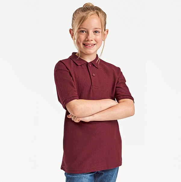 Fruit of the Loom Kinder Poloshirt bedrucken