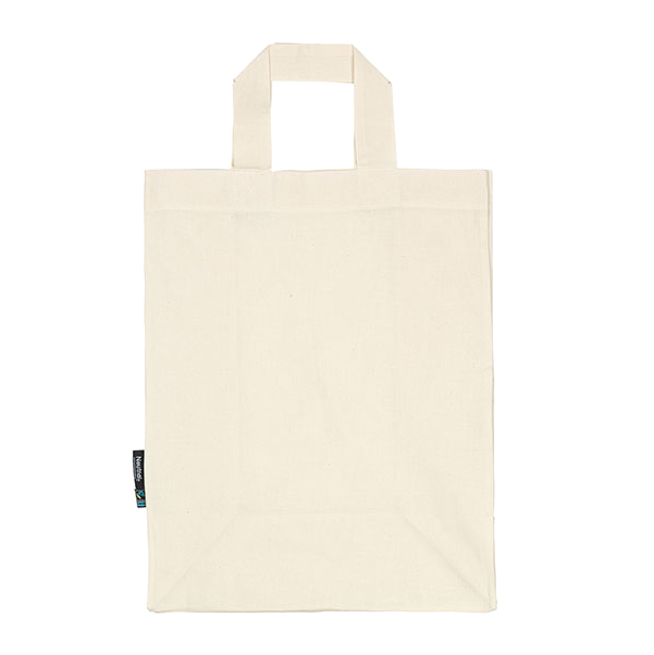 Twill Shopper Tasche mit kurzen Henkeln