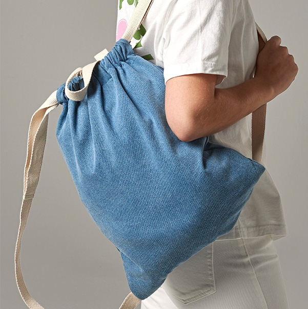 Gymsack aus Baumwoll-Denim bedrucken
