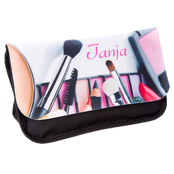 Schminktasche mit Foto, 13 x 22 x 7 cm