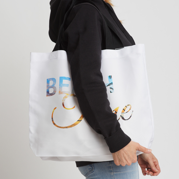 Strandtasche mit Foto, beidseitig bedruckbar