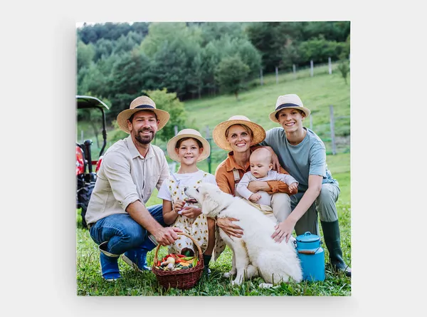 Echtfotobuch Softcover 20 × 20 cm, 18–66 Seiten