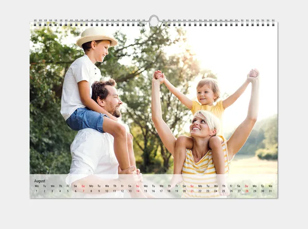 Wandkalender A3 quer mit Foto