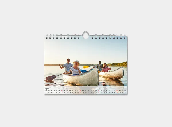 Wandkalender A5 quer mit Foto
