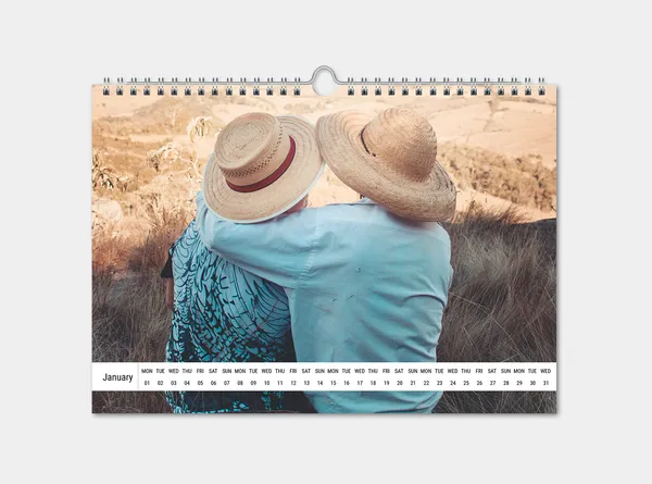 Fotowandkalender A4 quer mit 13 Seiten