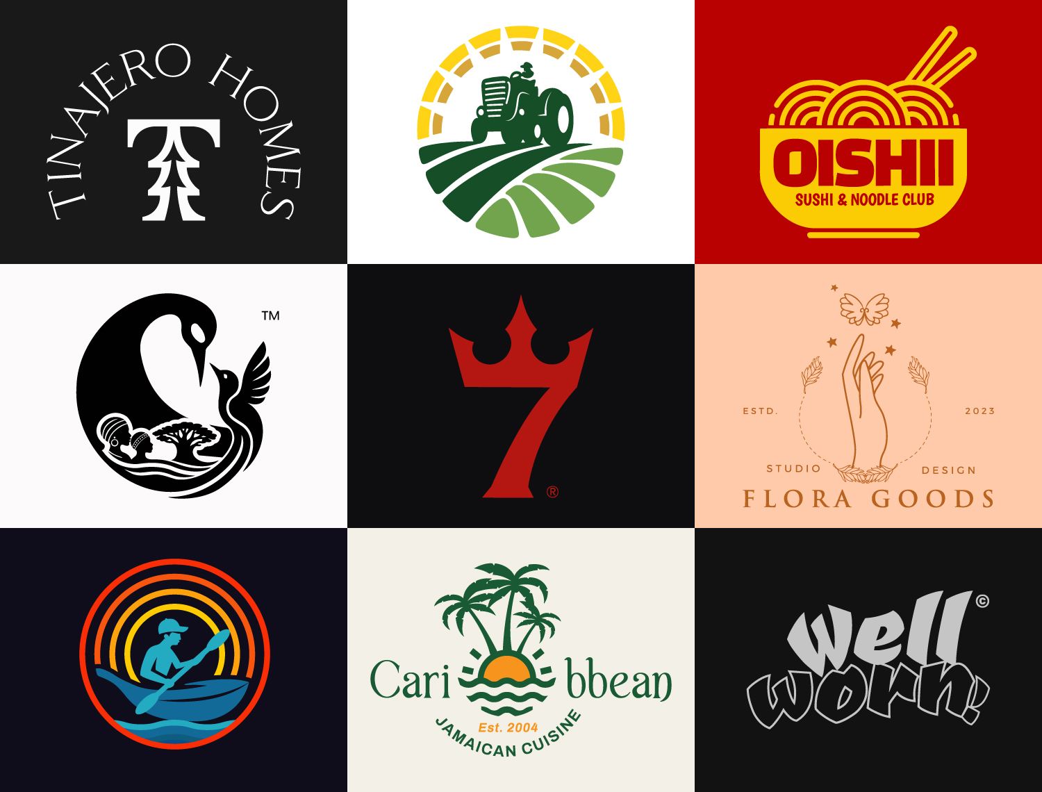 Professional modern combination logo premium design