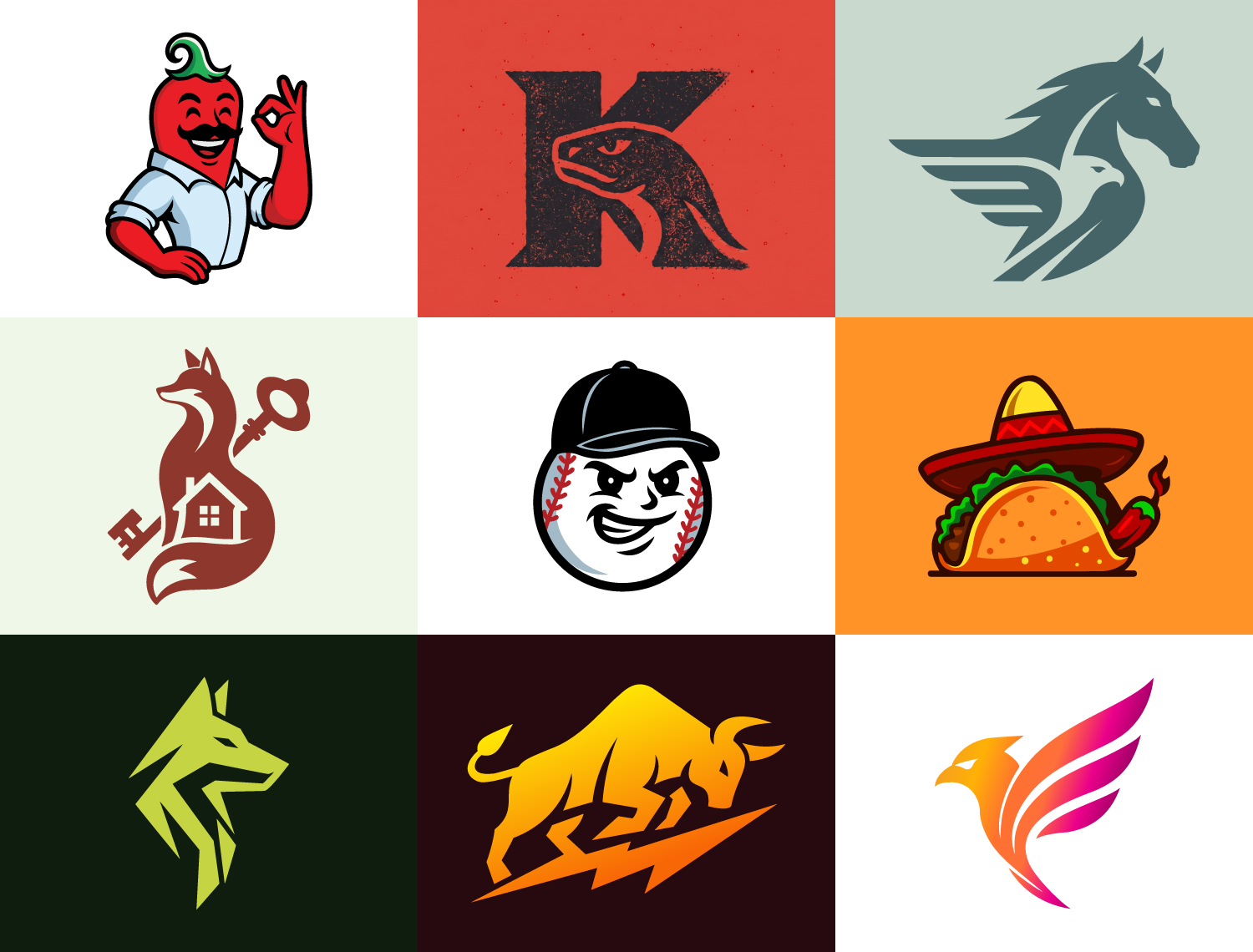 Professional mascots logo