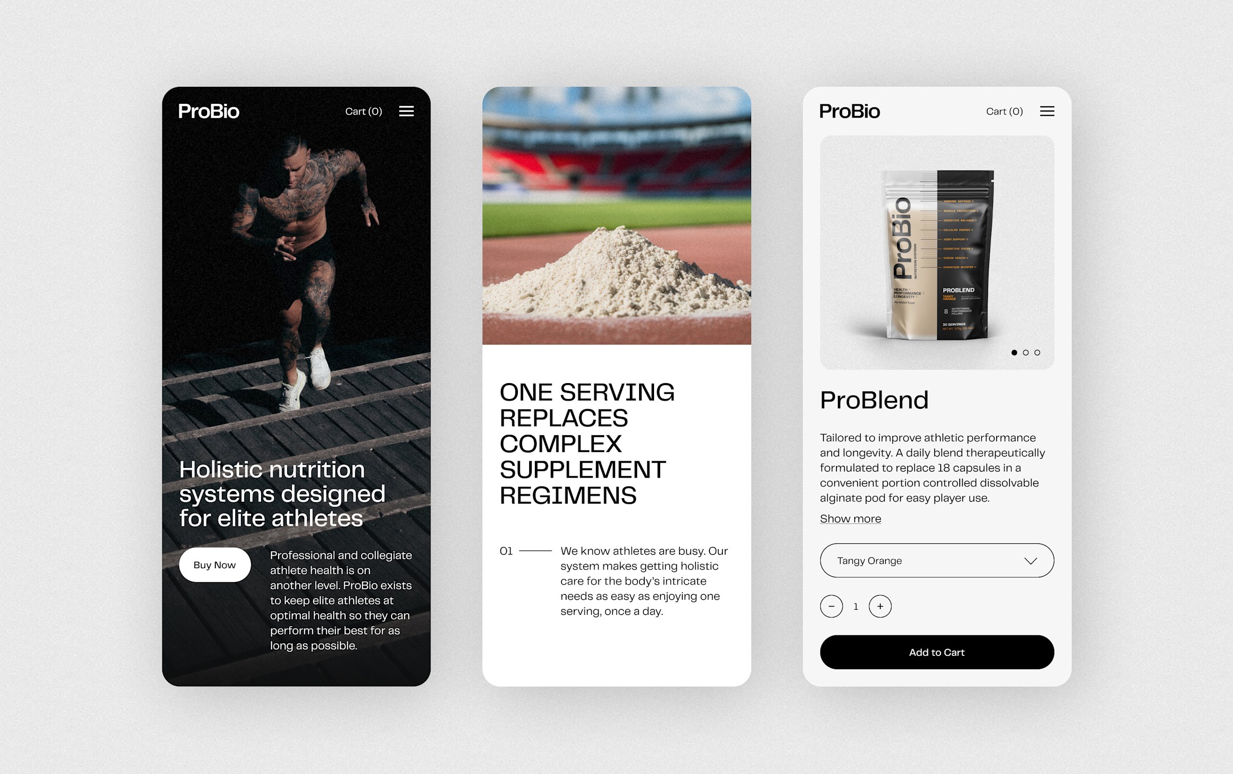 ProBio store homepage
