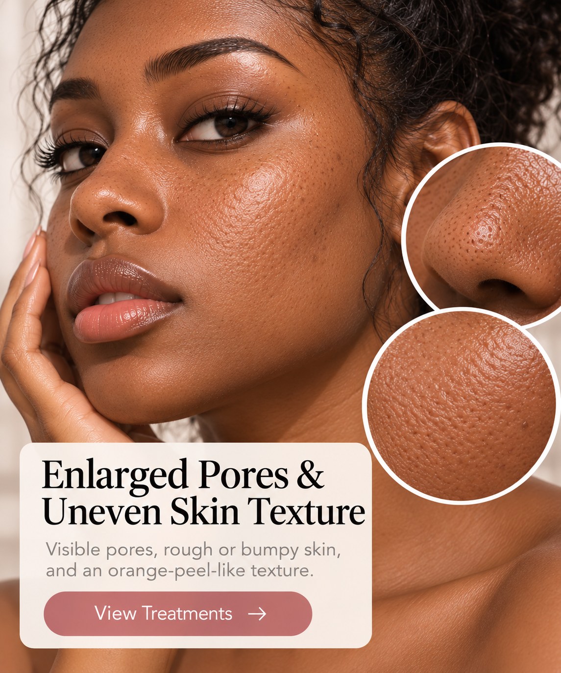 Enlarged Pores & Uneven Texture